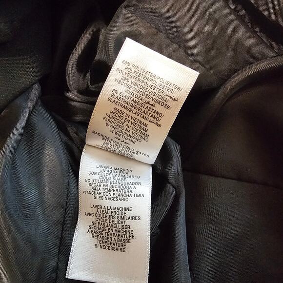 Jones New York Black Blazer Jacket Single breasted Single Button Women's 10 3402 - Picture 5 of 8